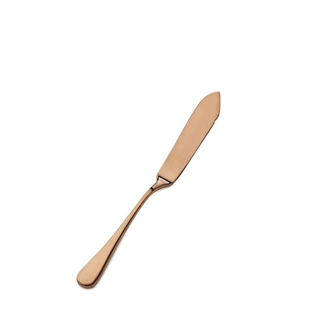 Bon Chef Como, Bread & Butter Knife, Hollow Handle, Mirror Finish, 13/0, 6.75" - Rose Gold , set of 12 S4010RG